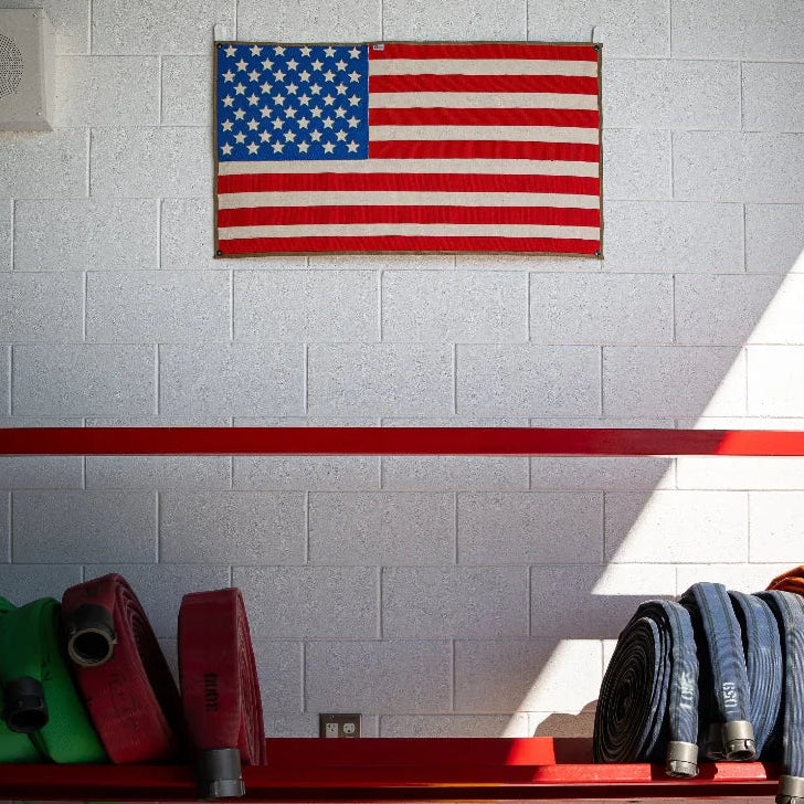 American Flag - Fire Hose