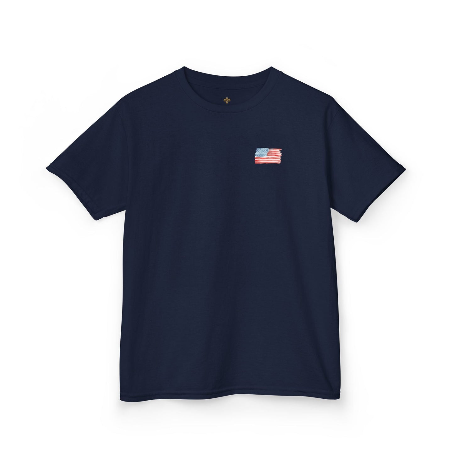 Bee Free American Flag with Bee Stars Short Sleeve Youth Unisex Hive Tee