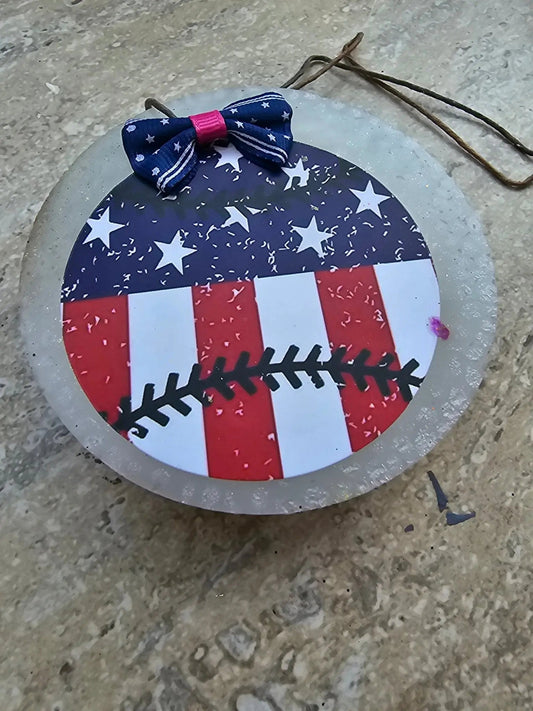 American Patriotic Car Freshies – Handmade Red, White & Blue Aroma Bead Air Fresheners