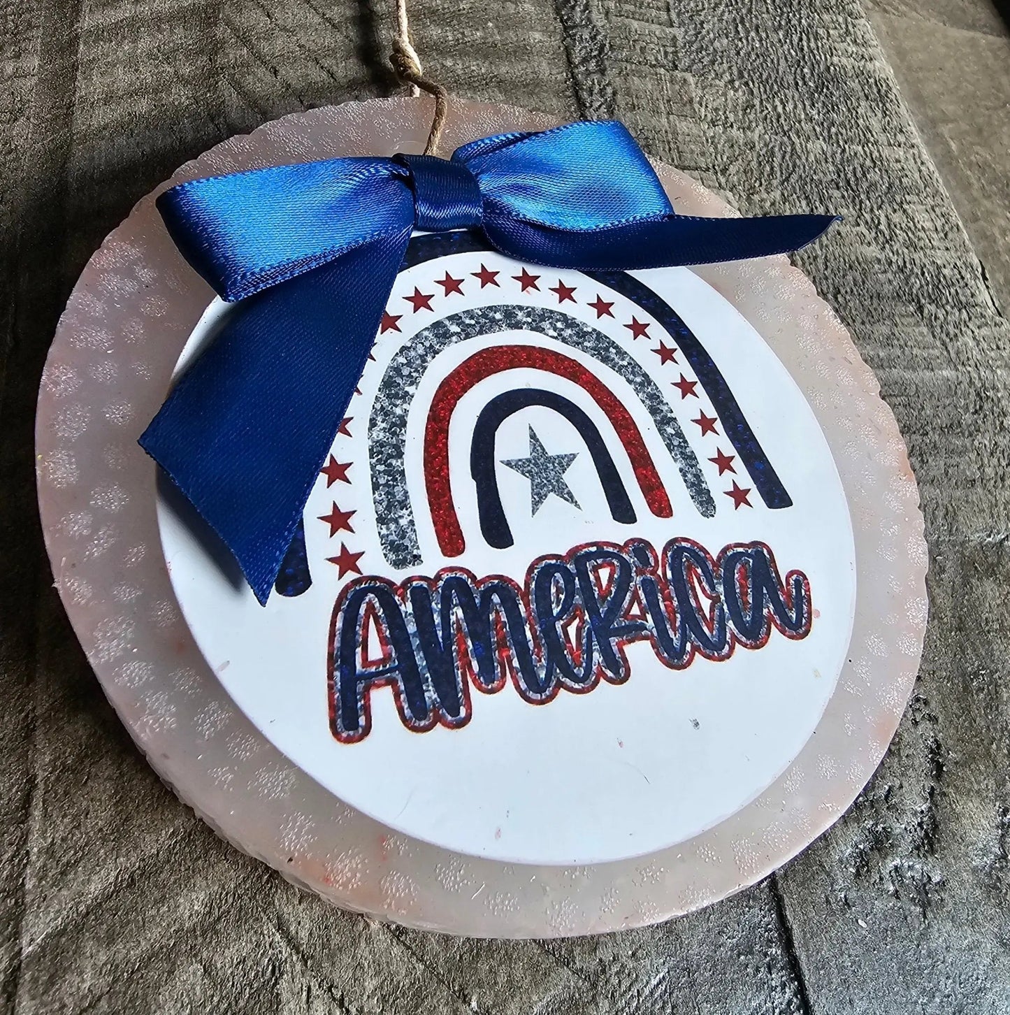 American Patriotic Car Freshies – Handmade Red, White & Blue Aroma Bead Air Fresheners
