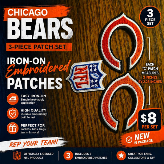 Chicago Bears Iron On Patches